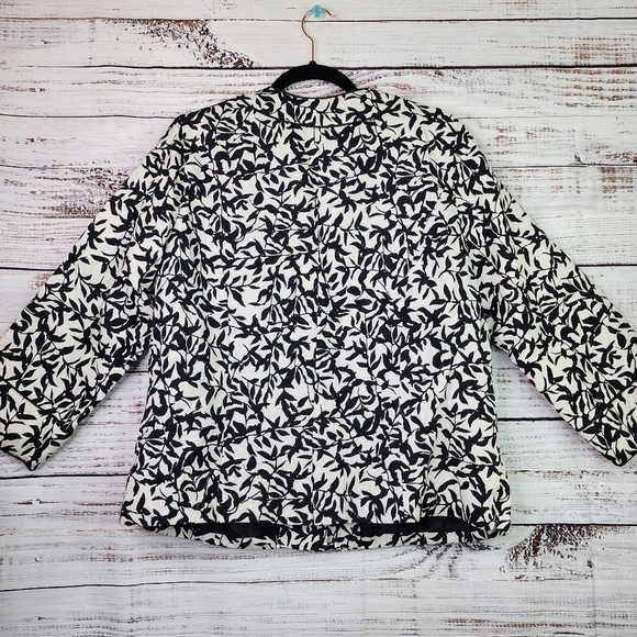 APPLESEED'S PLUS SIZE 14 BLACK WHITE BLAZER COAT JACKET - Picture 7 of 11